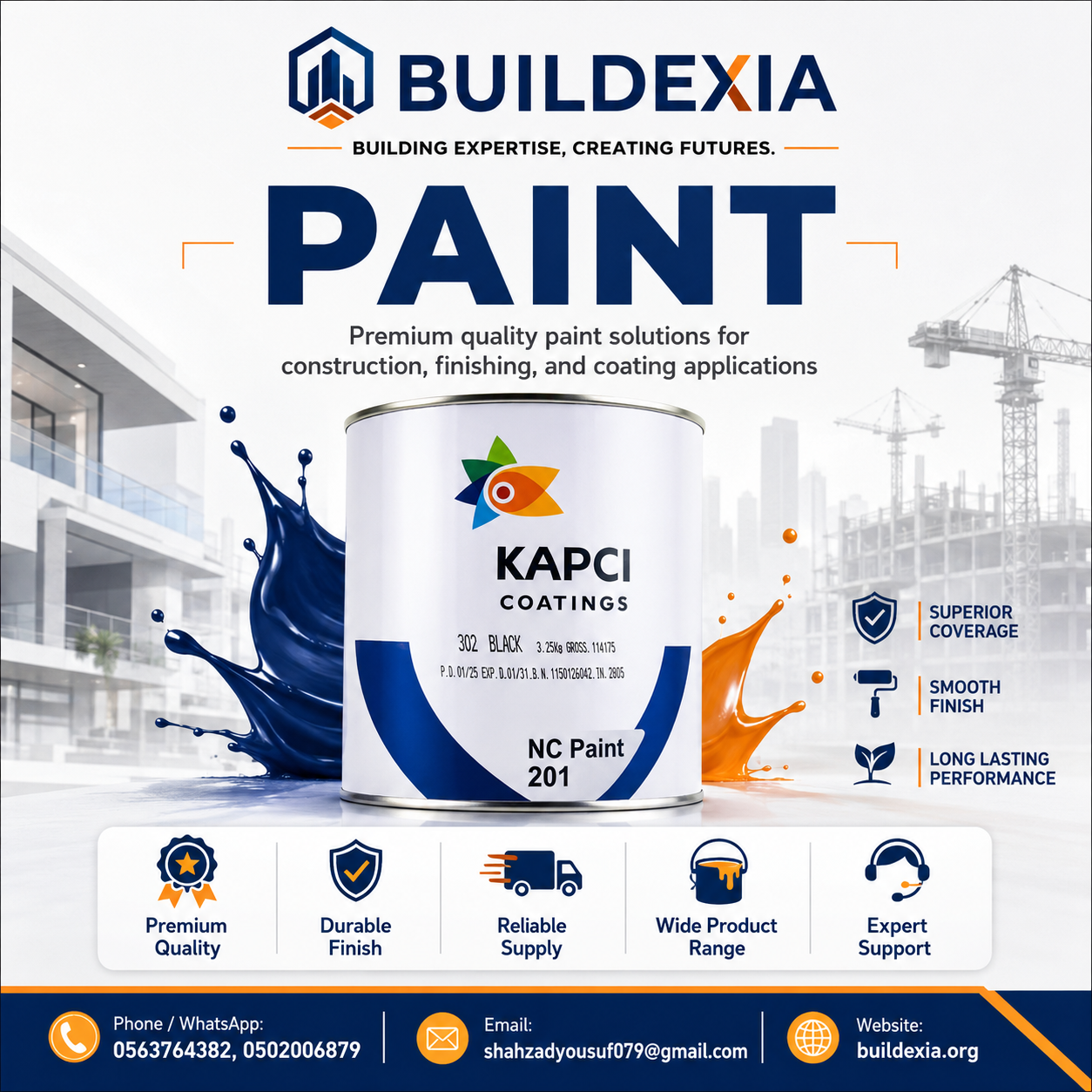 KAPCI NC Paint – Building & Construction Material in Jeddah