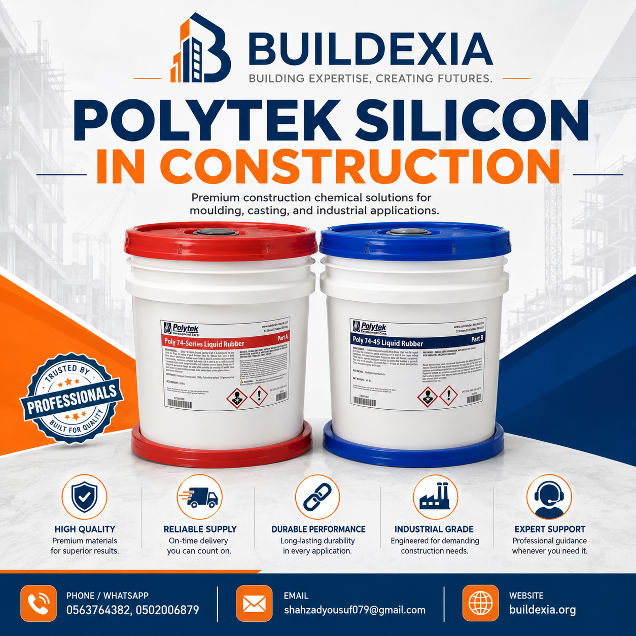 Polytek Silicon in Construction: Molds for Modern Building Materials in Jeddah